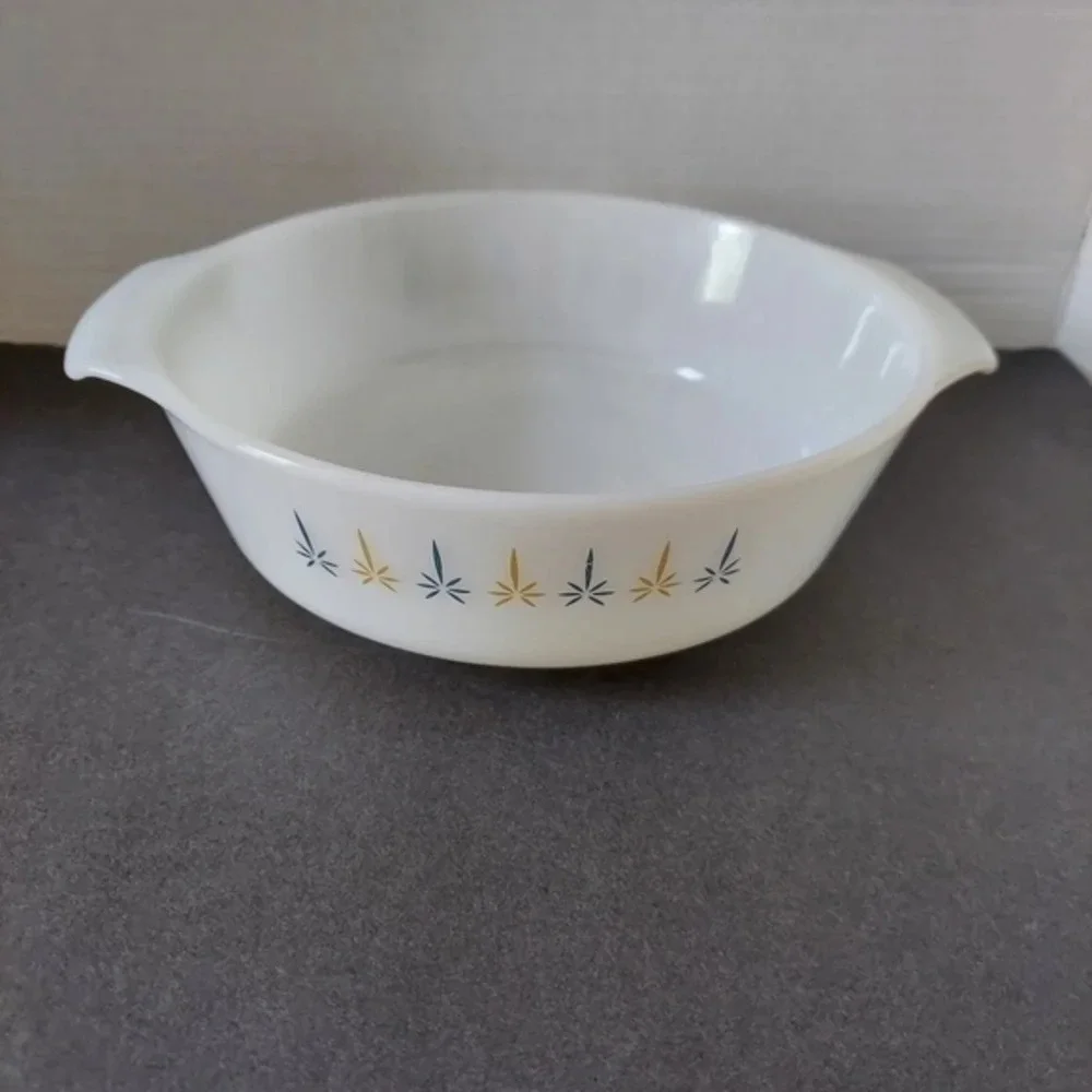 Vintage Fire King‎ Candle Glow Casserole Dish